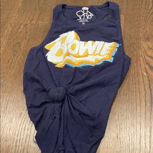 navy blue “Bowie” tank